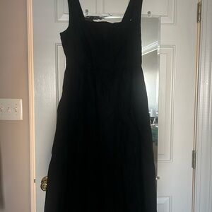 Quince linen fit and flare dress